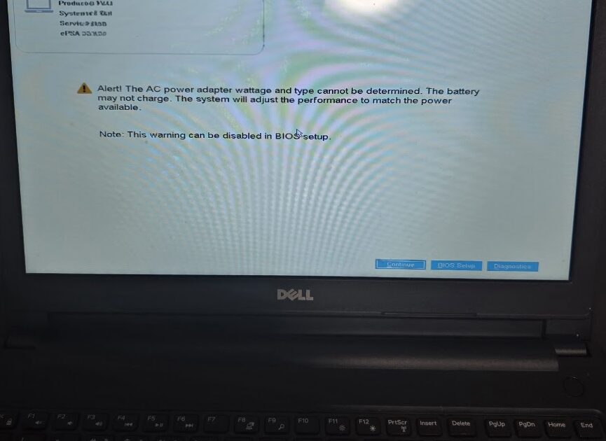 【解決事例】[「充電できない、動作が極端に重い」Dell製PC特有のACアダプター判別不可エラー（Alert!）の原因を、出張費込み11,000円・30分のスピード診断で正確に特定した中野区江原町でのパソコン修理実績]