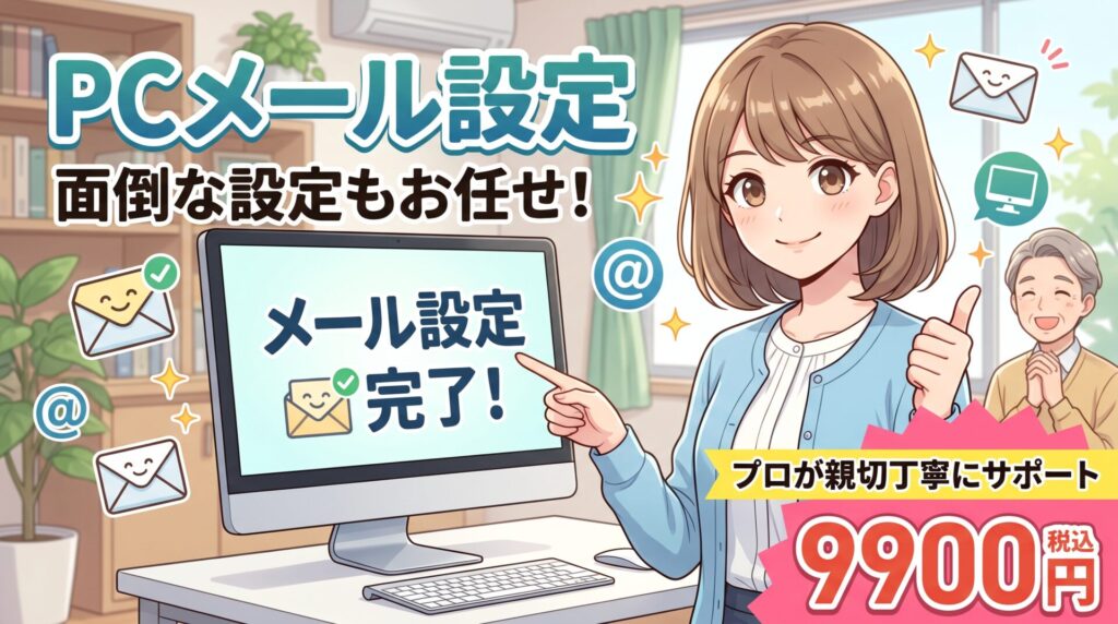 メール設定9900円