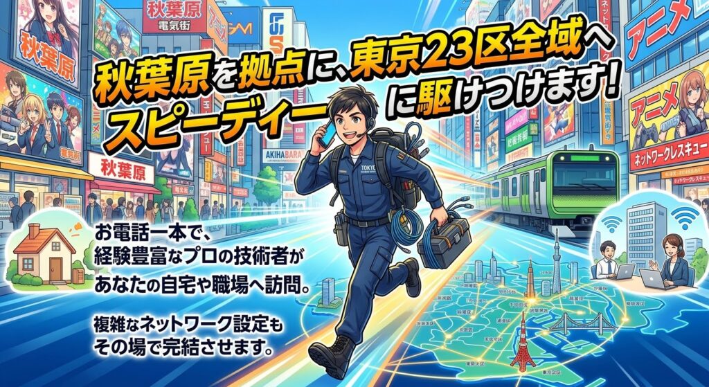 東京23区即日訪問いたします