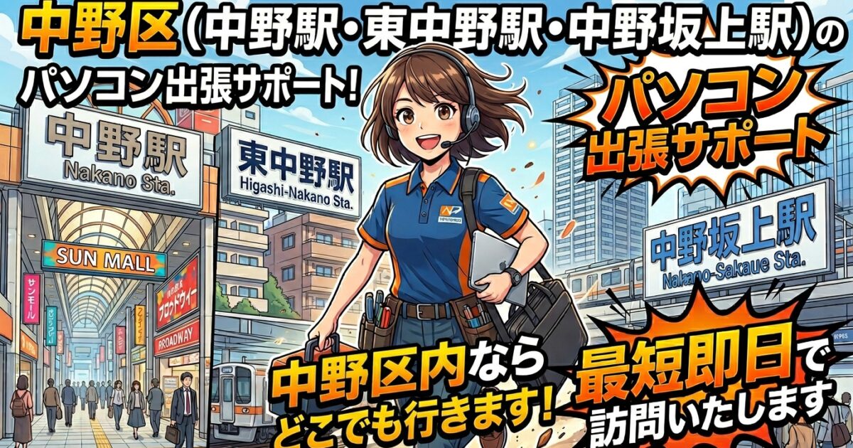 中野区パソコン修理・初期設定はAkihabara Companyへ