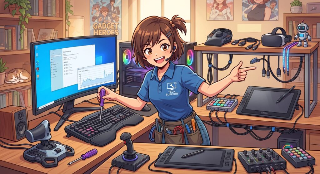 パソコンのマイナー機器の設置・設定もお任せください！