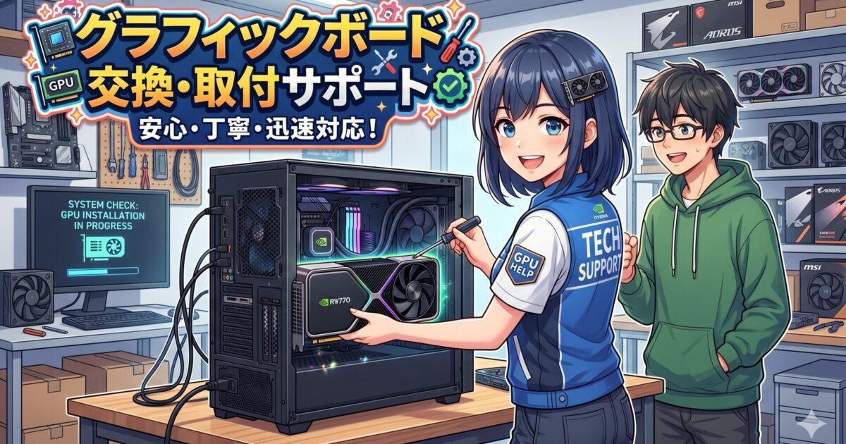 グラフィックボード交換・取付サポート