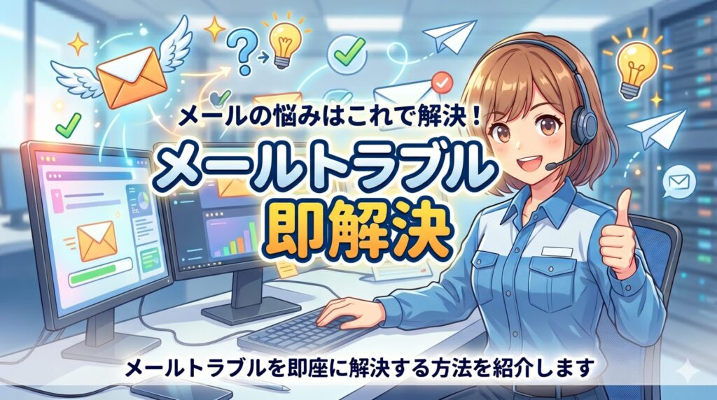 メールトラブル即解決いたします