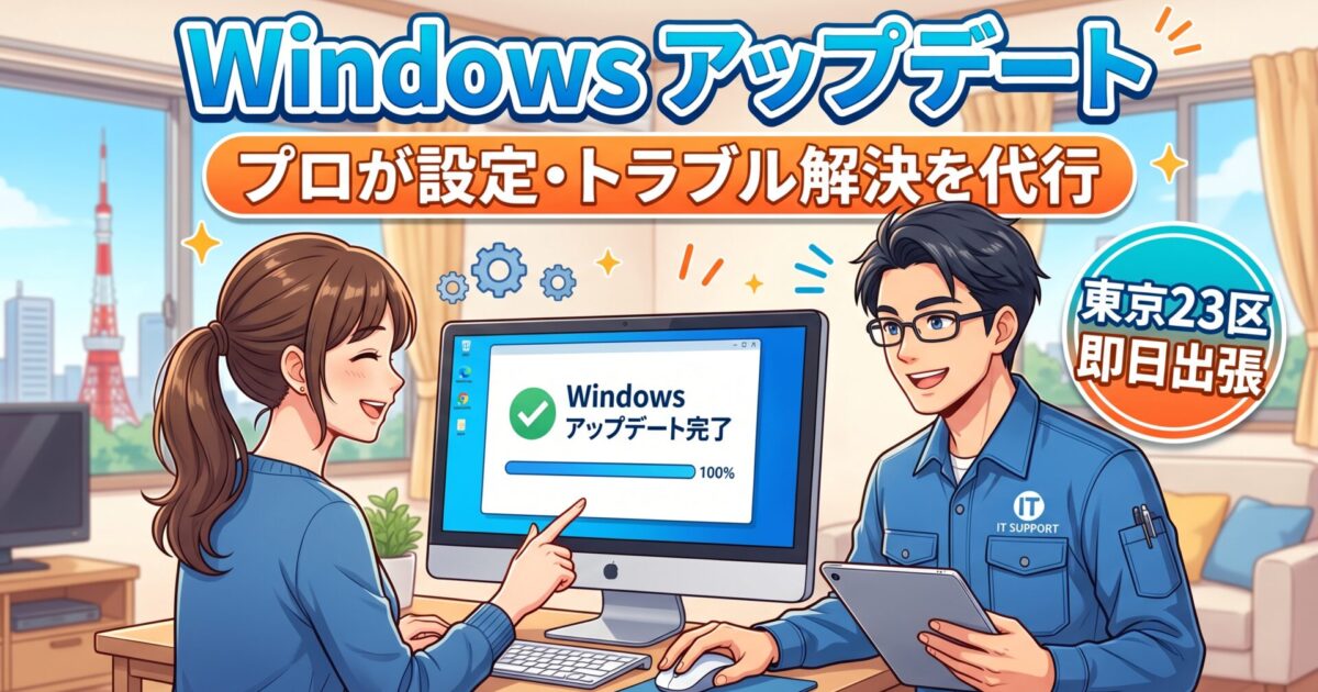 Windowsアップデート｜東京23区即日出張、プロが設定・トラブル解決を代行
