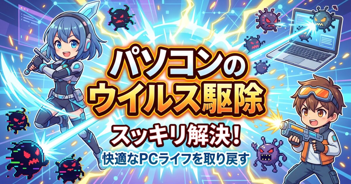 パソコンのウイルス駆除スッキリ解決