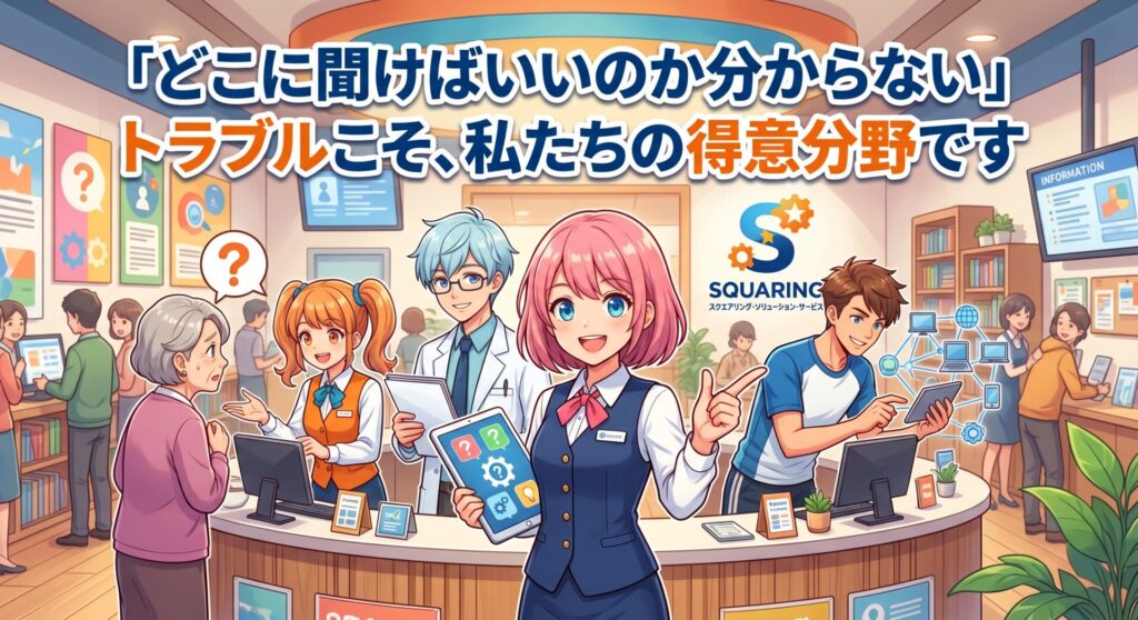 「どこに聞けばいいのか分からない」トラブルこそ、私たちの得意分野です