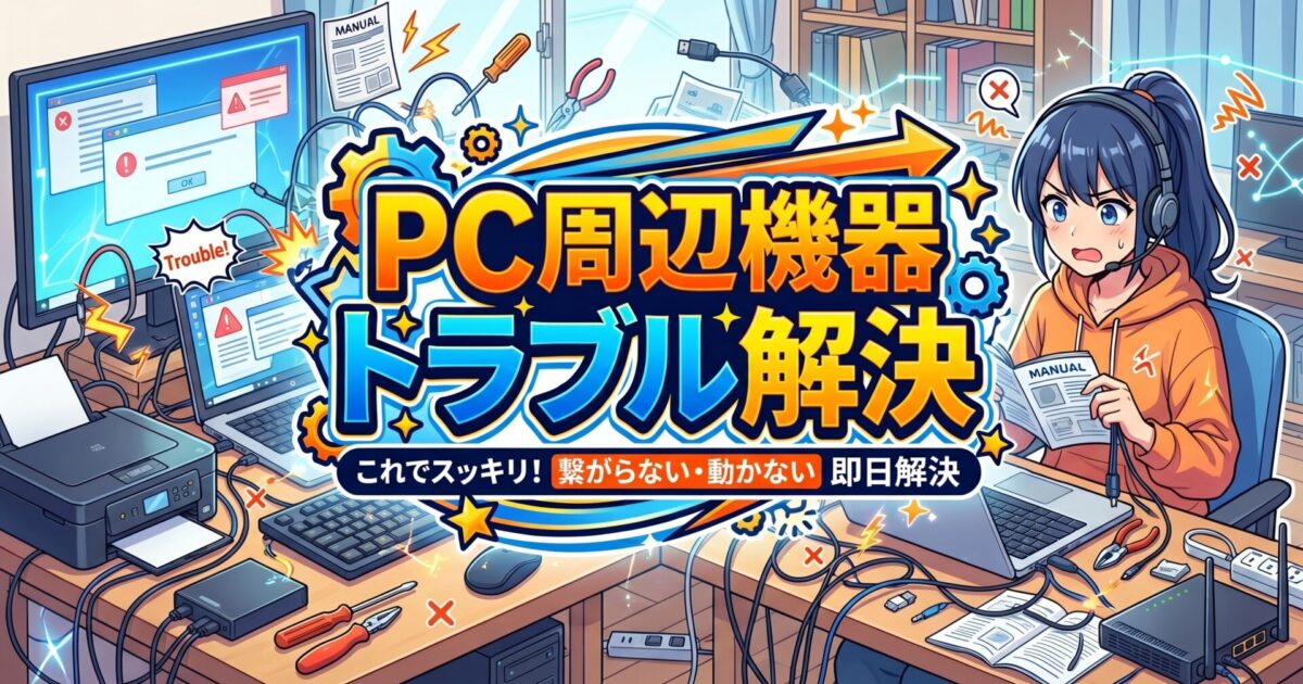 プリンタトラブル・周辺機器トラブルを解決いたします