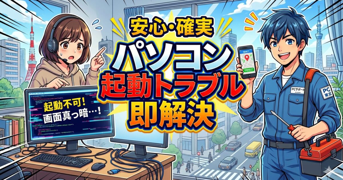パソコンが起動しないトラブル即解決