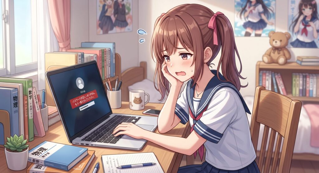 パスワードがわからない
