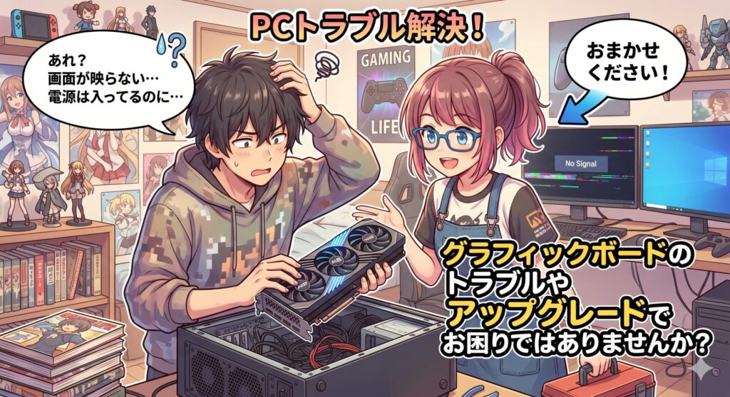 グラフィックボードのトラブルやアップグレードでお困りではありませんか？