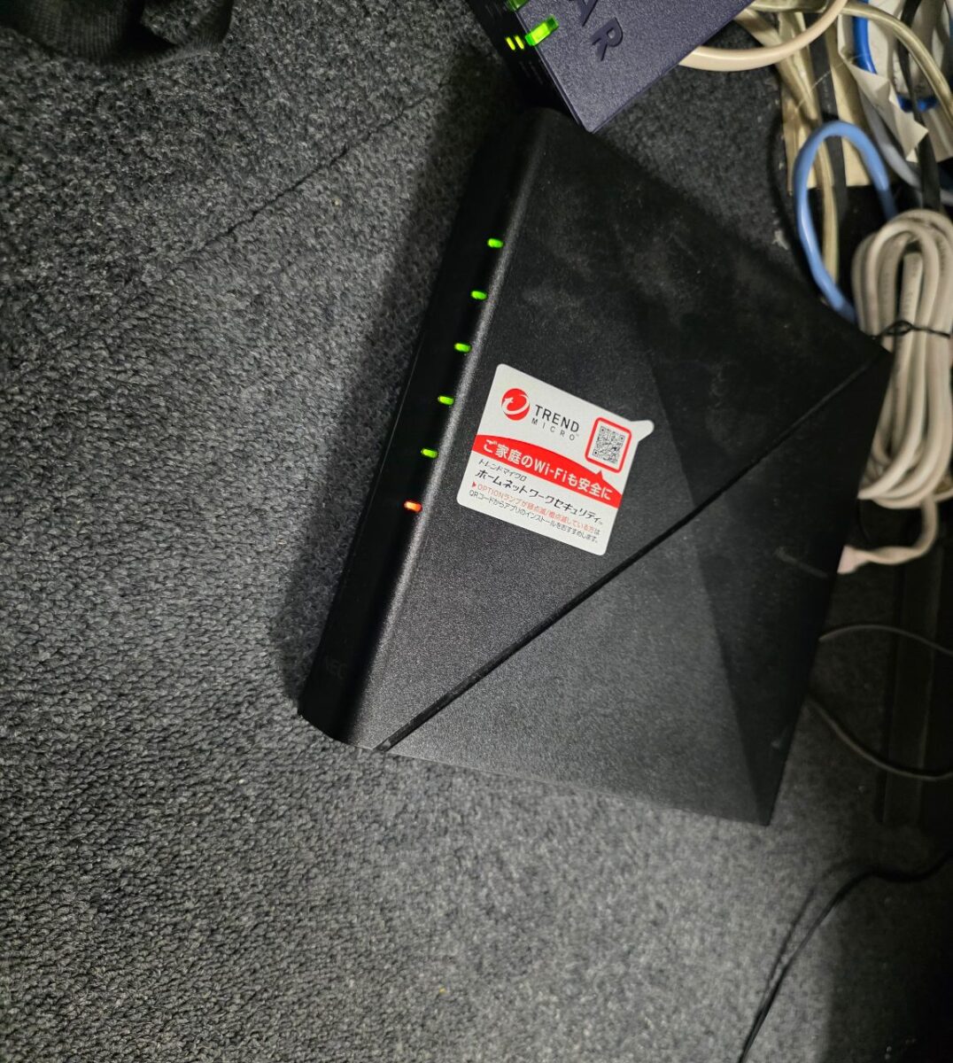 インターネット接続に使用されているWi-Fiルーター